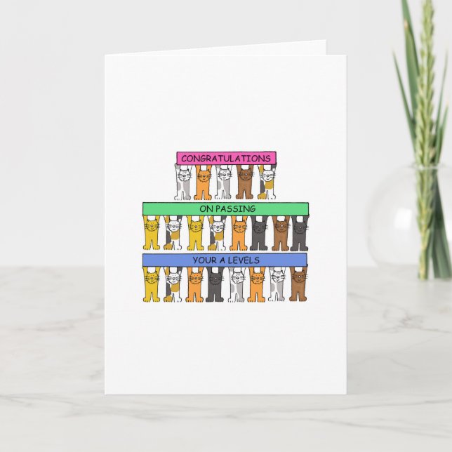 Grattisar för att nå dina A-nivåer Kort (Framsida)