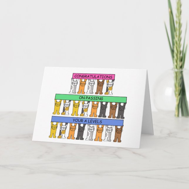 Grattisar för att nå dina A-nivåer Kort (Framsida)