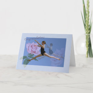 Grattisar för Ballet Dance skäl Kort