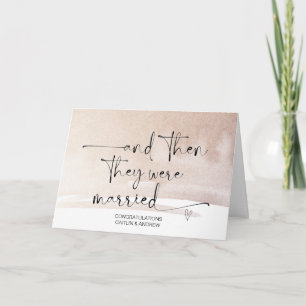Grattisar för bröllopsdag för Bride och Groom Ca Kort
