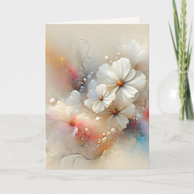 Grattisar för contemporary Cosmos-årsdag Kort (Framsida)