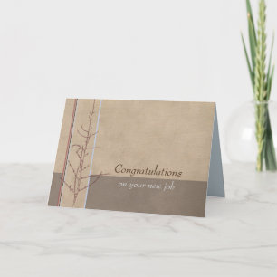 Grattisar för ditt nya jobb kort