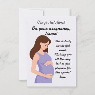 Grattisar för elegant för gravid-kort