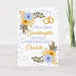 Grattisar för fardotters Bröllopsdag Blommigt Kort
