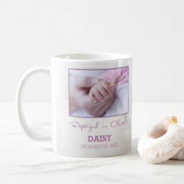 Grattisar för flickbaptism i Baby Personlig Kaffemugg