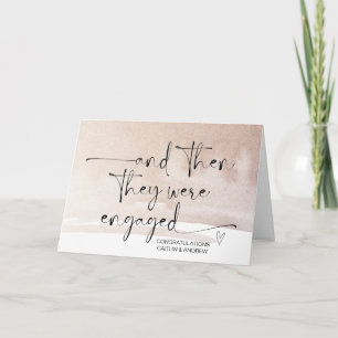 Grattisar för förlovning av grov- och groombilar kort