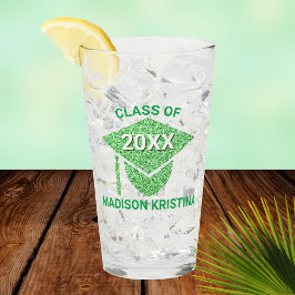 Grattisar för Grad Glam Grönt Cap Elegant Glaskopp