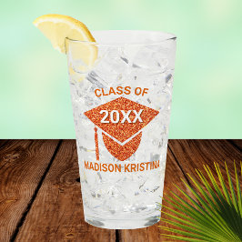 Grattisar för Grad Glam Orange Cap Elegant Glaskopp