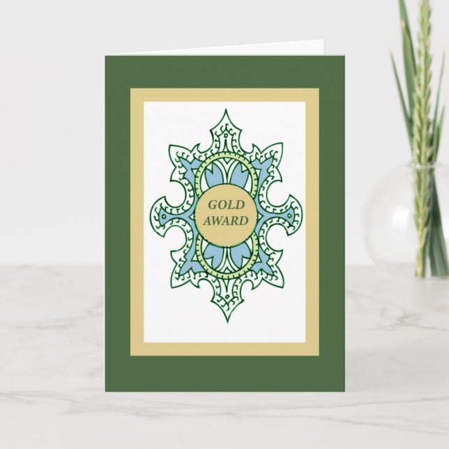 Grattisar för Guld-utlysning av Flickscout Kort (Framsida)