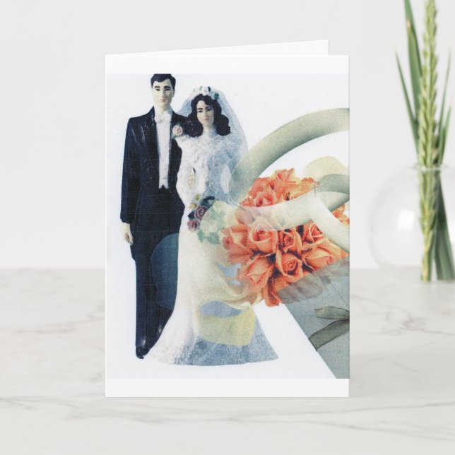 Grattisar för hälsningskort - Bröllop Kort (Framsida)