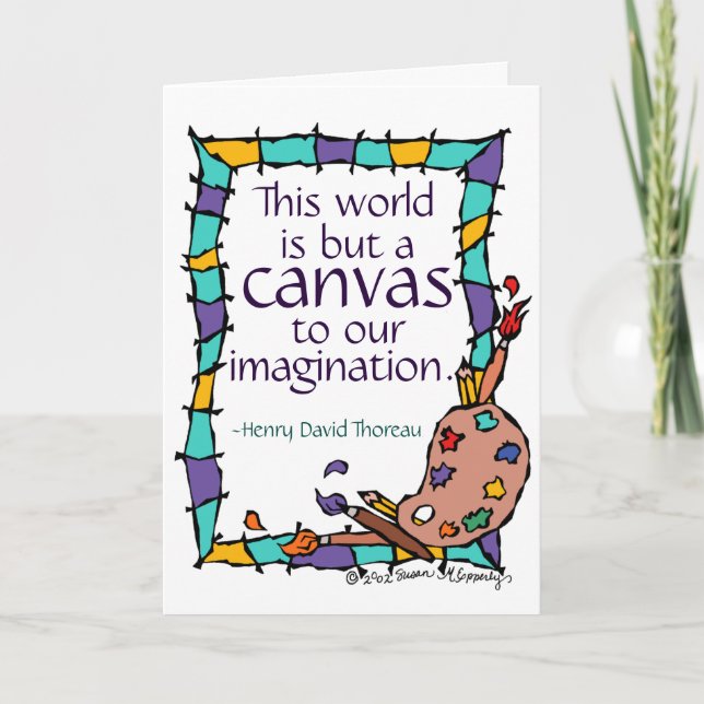 Grattisar för konstnärer, konst Student, lärare Kort (Framsida)