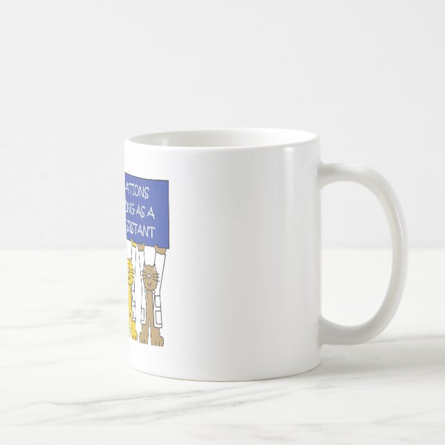 Grattisar för läkarassistenten Studenten Kaffemugg (Höger)