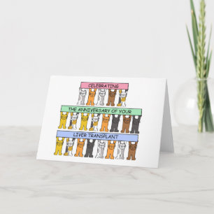 Grattisar för levertransplantationsår kort