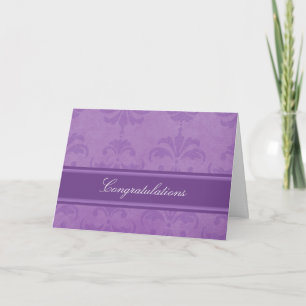 Grattisar för Lilac Damask Kort