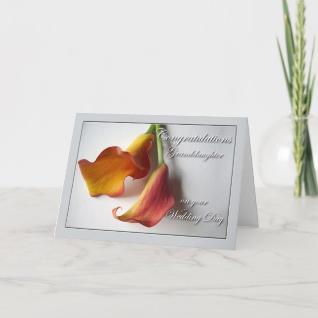 Grattisar för mordotter, Bröllopsdag Kort (Framsida)