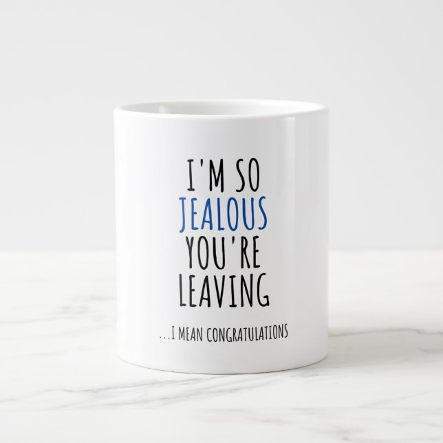 GRATTISAR FÖR SAMARBETSFUNKTION LÄMNAR FUNNY JUMBO MUGG (Framsidan)