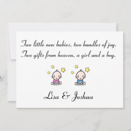 Grattisar för Spädbarn/barn som anpassats för två Kort