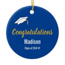 Grattisar för Student på djupblått