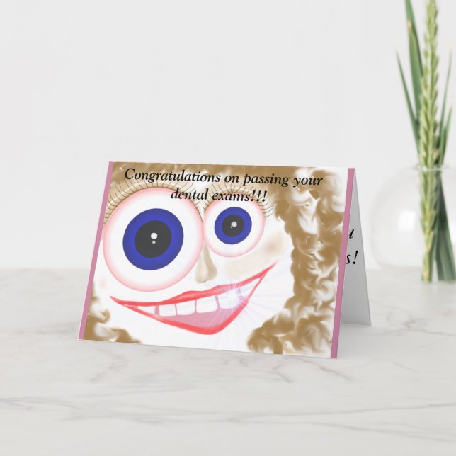 Grattisar för tandläkarundersökningar kort (Framsida)