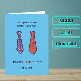 Grattisar för två Bröllopsdagar Kort