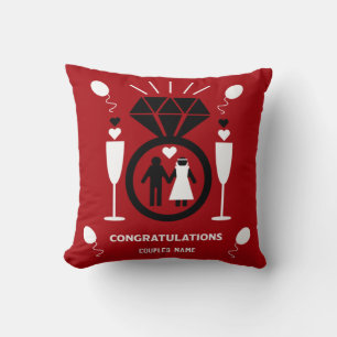 Grattisar för ursprungliga, funna Förlovningar Kudde