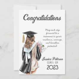 Grattisar för Watercolor Blommigt Blond Girl