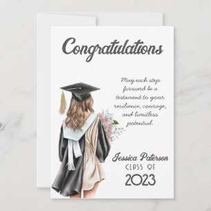 Grattisar för Watercolor Blommigt Blond Girl