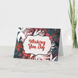 Grattisar för Winter-Blommigten Kort