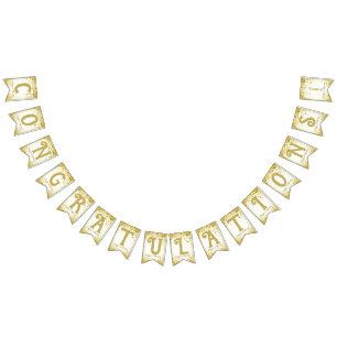 ☆ GRATTISAR ☆ Guld Confetti Vimplar