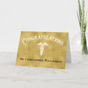 Grattisar Guld Medical Doktor Student kort