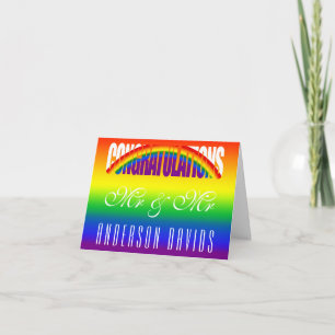 Grattisar HBT Rainbow Flagga Gay par Kort