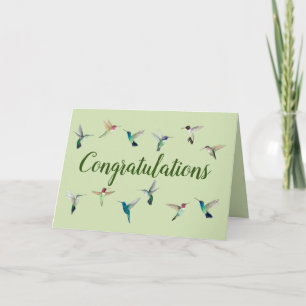 Grattisar Hummingbird Kort
