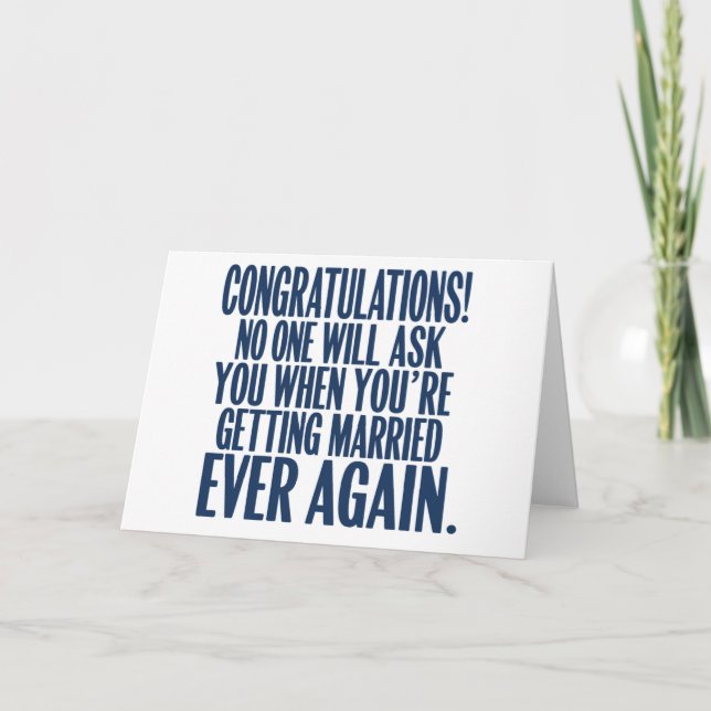 Grattisar i Bröllop Förlovning gifta Inbjudan (Framsida)