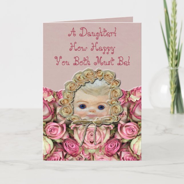 GRATTISAR i FLICKA RO Kort (Framsida)