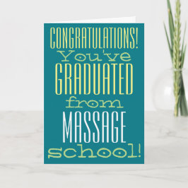 Grattisar i Funny Massage School Studenten Kort