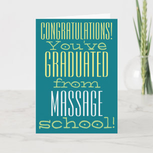 Grattisar i Funny Massage School Studenten Kort