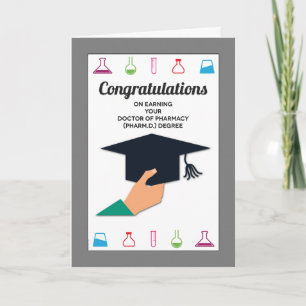 Grattisar i Pharmacy School Studenten Kort