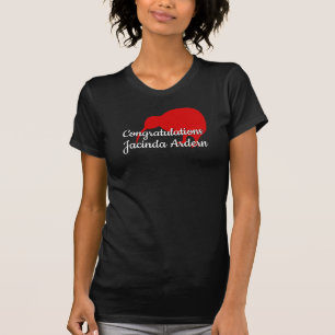 Grattisar Jacinda Ardern Anpassningsbar Text Kiwi T Shirt