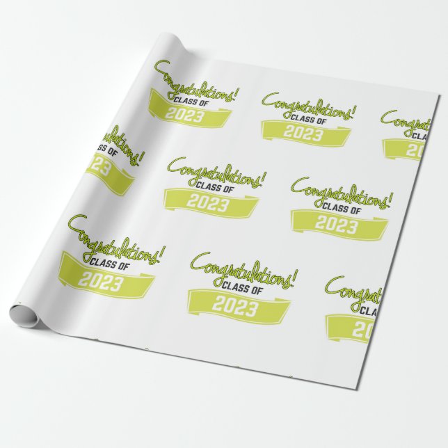 Grattisar Klass 2023 Presentpapper (Utrullad)