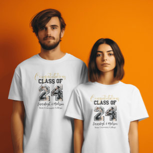 Grattisar klass för 2024 Photo Best Friends T Shirt
