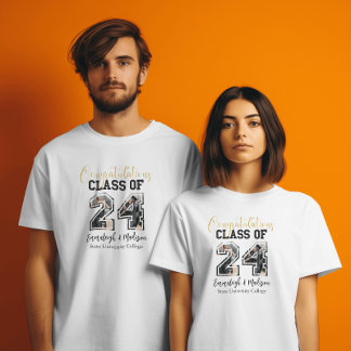Grattisar klass för 2024 Photo Best Friends T Shirt