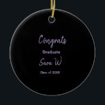 Grattisar, klass för tilläggsår till namn-skolprot julgransprydnad keramik<br><div class="desc">utformning</div>