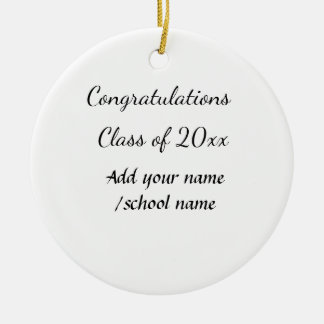 Grattisar, klass för tilläggsår till namn-skolprot julgransprydnad keramik