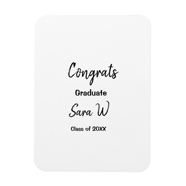 Grattisar, klass för tilläggsår till namn-skolprot magnet (Vertikal)