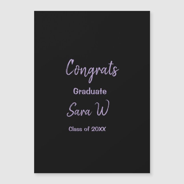 Grattisar, klass för tilläggsår till namn-skolprot magnetisk inbjudningskort (Framsida)