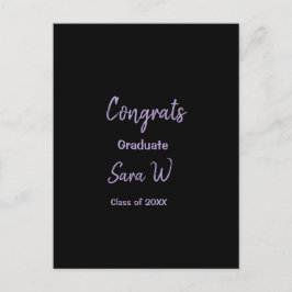 Grattisar, klass för tilläggsår till namn-skolprot vykort