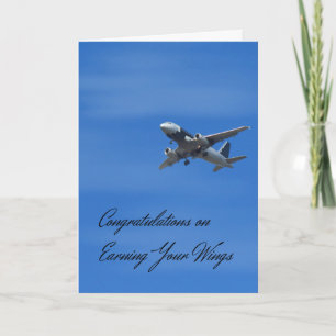 Grattisar kort vid intjänande av Vingar