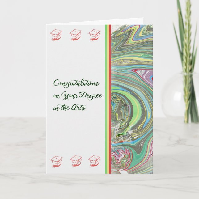 Grattisar Kortgrad i konst Kort (Framsida)