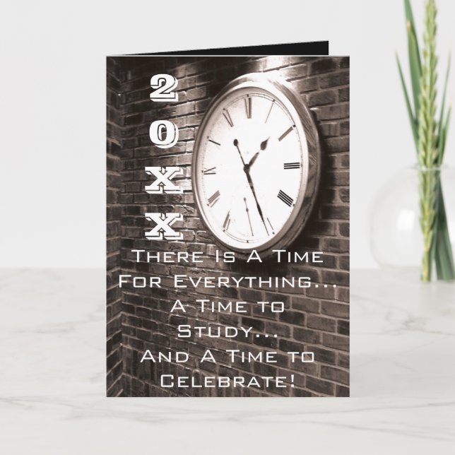 Grattisar! Låt oss Party! Studenten-kort Kort (Framsida)