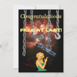 Grattisar (Ledig vid senaste) skiljekort. Inbjudningar